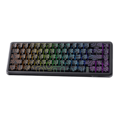 teclado gamer G67 RGB con iluminación ARGB y switches magnéticos