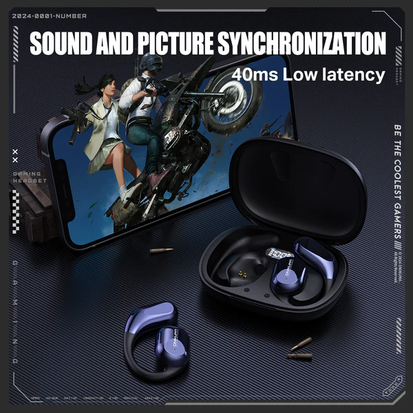 audífonos ONIKUMA T209 OWS Bluetooth con gancho ergonómico y sonido Hi-Fi