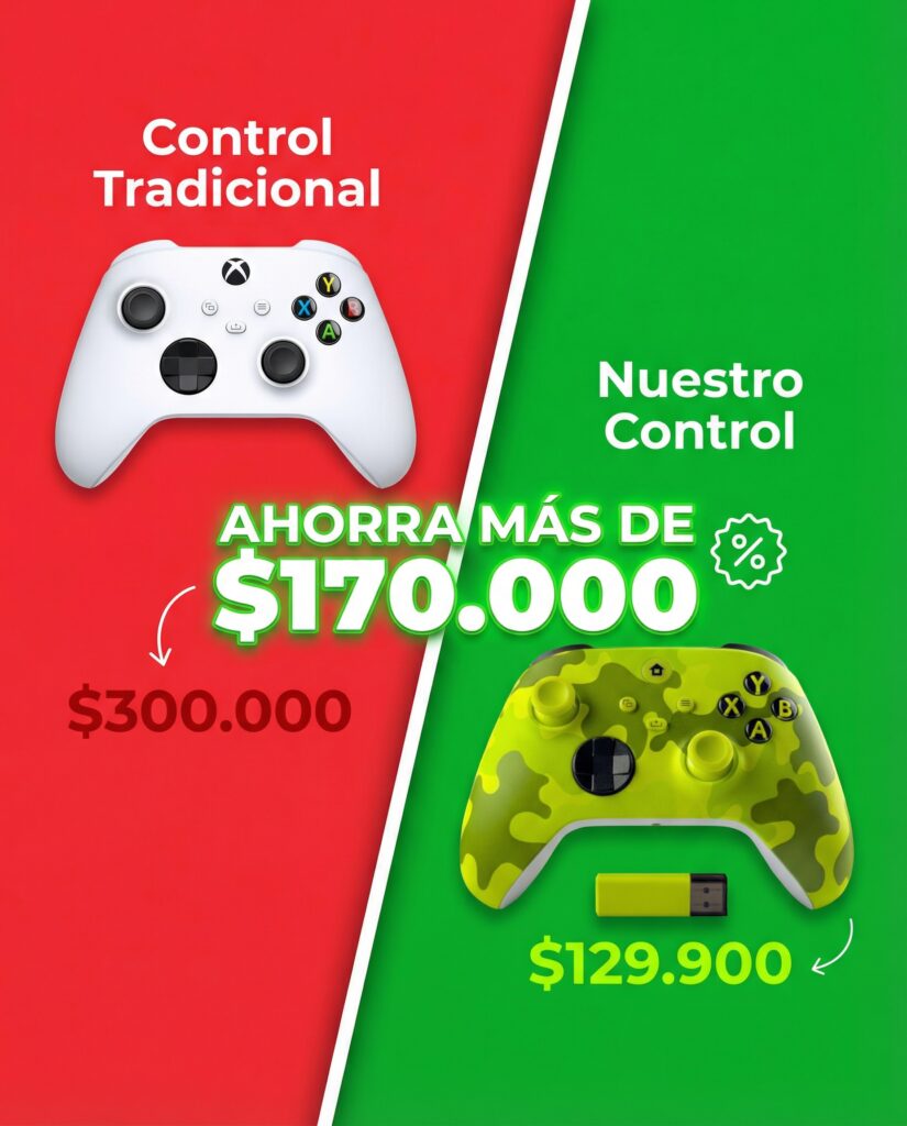 control inalámbrico compatible Xbox Series X