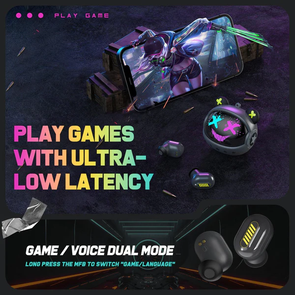 Audífonos inalámbricos ONIKUMA T20 Bluetooth 5.3 con estuche de carga