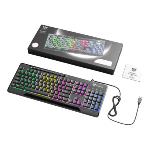 Teclado gamer ONIKUMA G32 RGB iluminado para gaming y PC