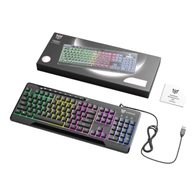 Teclado gamer ONIKUMA G32 RGB iluminado para gaming y PC