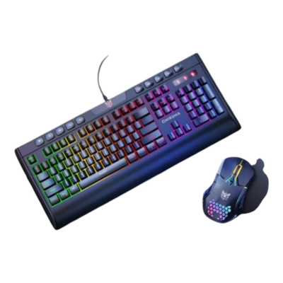 Combo teclado gamer Onikuma G21 RGB con mouse gaming CW902 RGB
