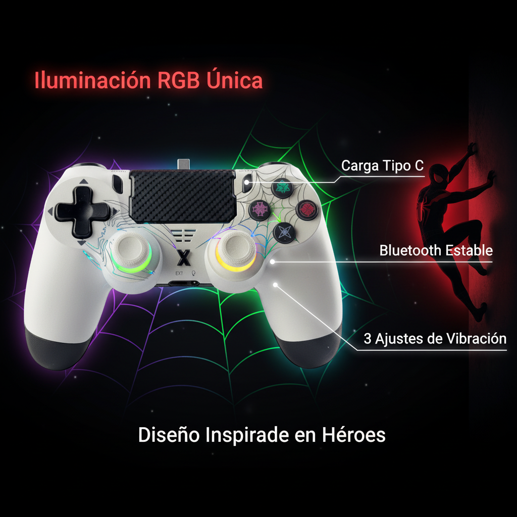 control gamer Bluetooth RGB