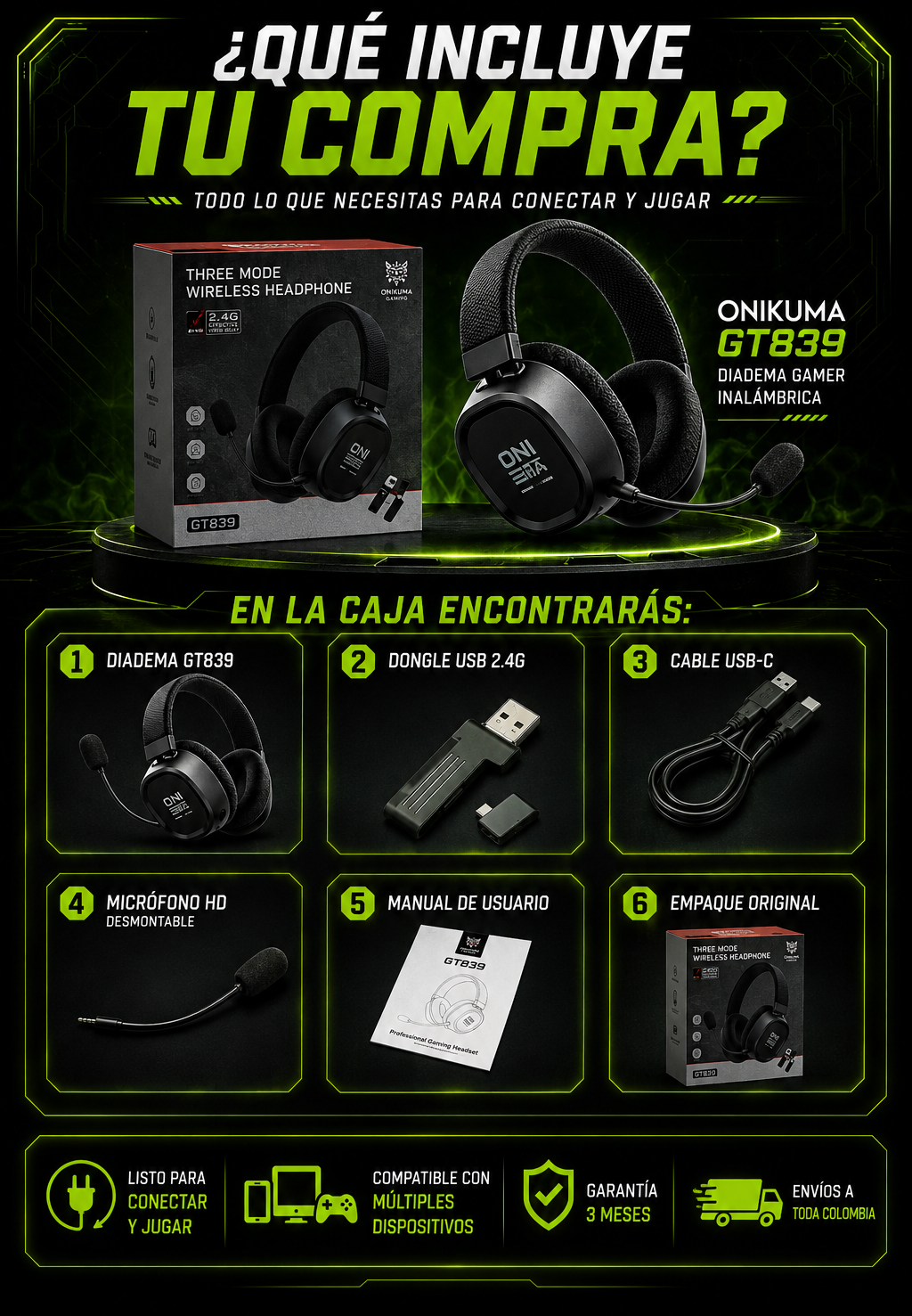 Diadema gamer para móviles