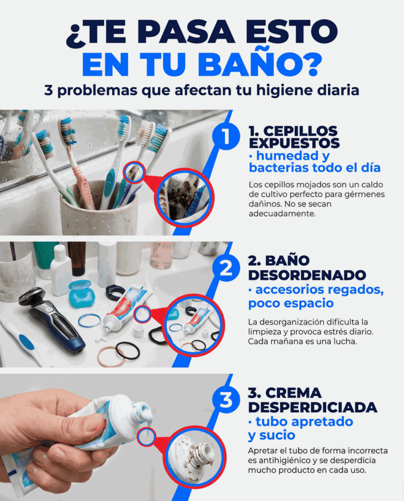 Problemas de higiene en el baño que resuelve el esterilizador de cepillos
