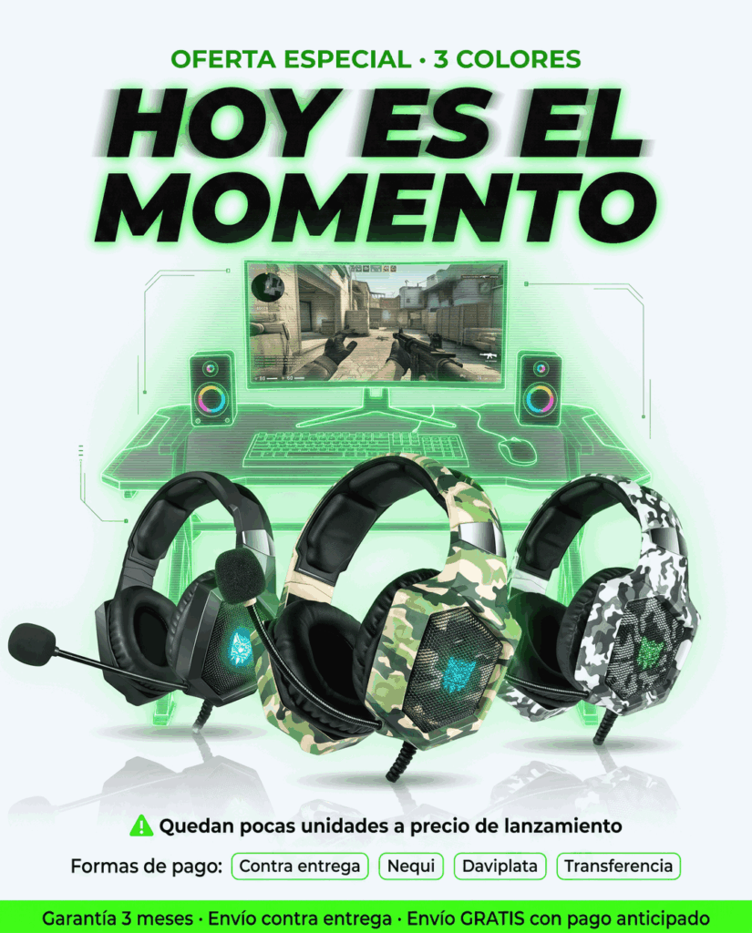 Oferta de la diadema gamer Onikuma K8 con pago contra entrega
