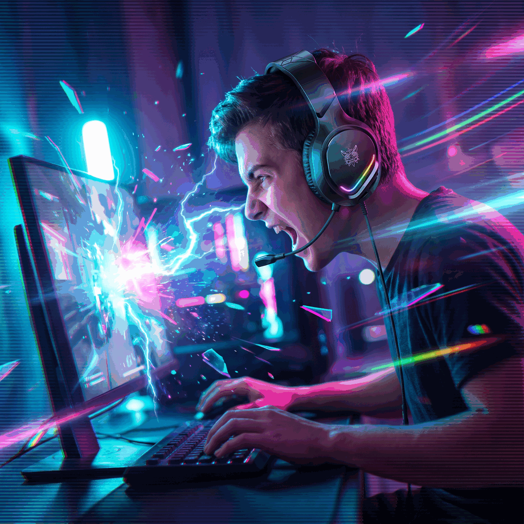 3-diadema-gamer-onikuma-x31-en-uso Gamer usando la diadema Onikuma X31 RGB